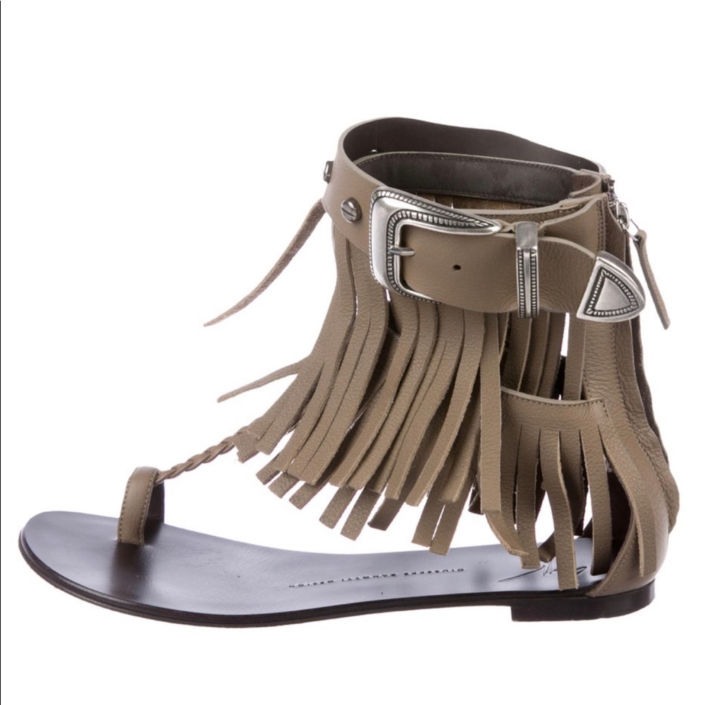 Guiseppe Zanoti Fringed Sandals